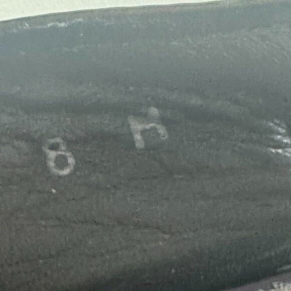 Stuart Weitzman Patent Leather Sling Back Flats Women's 8 Black Petrol Patent - Picture 6 of 12